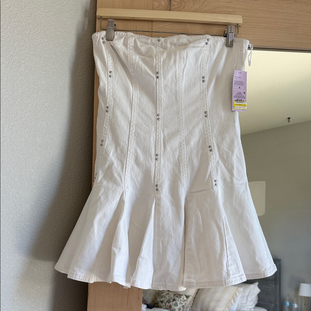 NWT White Denim Dress